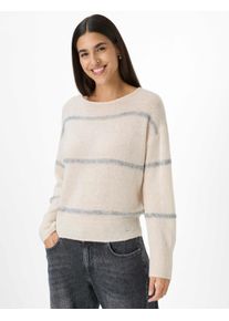 Brax Damen Strickpullover Style LISA cozy grey, cremewei&szlig;, Gr. 46