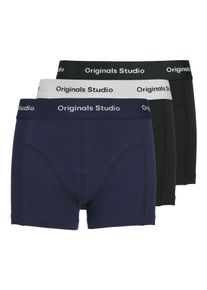 Jack & Jones Kinder Trunk "JACVESTERBRO SOLID TRUNKS 3 PAC NOOS JNR", JACK & JONES JUNIOR, Gr. 128ocean cavern pack:schwarz, schwarz, Jersey, Obermaterial: 95%