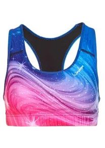 Sport-Bustier WINSHAPE "SB101-Stardust", Damen, Gr. S, bunt (stardust), 80% Polyester, 20% Elasthan, BHs BH Sport Bustiers, Functional