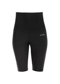 Shorts WINSHAPE "Functional Power Shape HWL402", Damen, Gr. XL, Normalgr&ouml;&szlig;en, schwarz, 80% Polyester, 20% Elasthan, Hosen Shorts, High Waist Biker Shorts