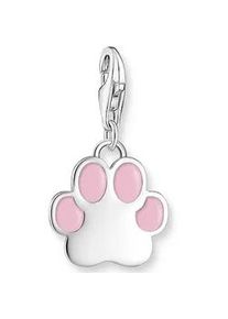 Charm-Einh&auml;nger Thomas Sabo "Pfote Silber", bunt (silberfarben, rosa), Charms, Damen, Silber 925 (recycelt)