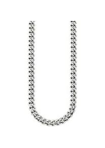 Edelstahlkette "Schmuck Geschenk Edelstahl Halsschmuck Panzerkette", silber (edelstahlfarben), ANISTON JEWELRY & WATCHES, Halsketten, Damen, Edelstahl, L: 47 B: 7mm, Edelstahlkette, B:7mm