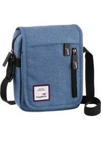 Umh&auml;ngetasche Kangaroos, Kinder, Gr. B/H/T: 18cm x 23cm x 7cm, blau, Nylon, Taschen Umh&auml;ngetasche, im praktischem Format