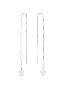 Paar Ohrh&auml;nger Amor "2017155", bunt (silberfarben, wei&szlig;, kristallwei&szlig;), Ohrringe, Damen, Silber 925 (Sterlingsilber), mit Zirkonia (synth.)