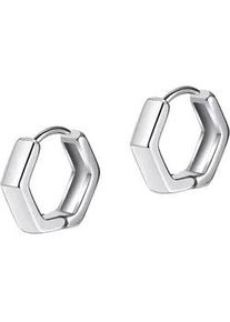 Paar Creolen Firetti "Schmuck Geschenk Edelstahl Ohrschmuck Ohrringe Classic", silber (edelstahlfarben), Ohrringe, Damen, Edelstahl