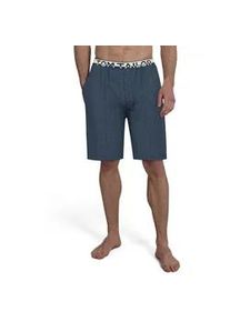Bermudas Tom Tailor "Br&uuml;gge", Herren, Gr. 50 (M), N-Gr, blau, Single Jersey, Obermaterial: 60% Baumwolle, 40% Polyester, bequem kniefrei, Hosen Bermudas, Logobund, Seitentaschen, locker, bequem, atmungsaktiv, Baumwollmix