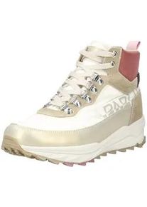 Schn&uuml;rstiefelette Napapijri "Napapijri Stiefelette Veloursleder/Textil", Damen, Gr. 40, beige (wei&szlig;, beige), Textil, Veloursleder, Schuhe Schn&uuml;rstiefelette