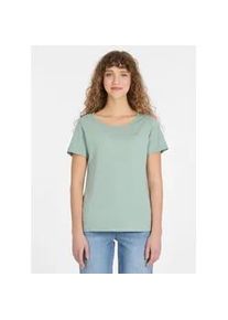 Kurzarmshirt Ragwear "MINTTA", Damen, Gr. XL, dusty gr&uuml;n, Jersey, Obermaterial: 50% Baumwolle, 50% Polyester, bedruckt, h&uuml;ftbedeckend, Rundhals, Shirts