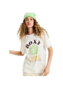 T-Shirt Roxy "Hangloose Poster", Damen, Gr. XS, egret, Obermaterial: 100% Walkfrottier;, Shirts T-Shirt