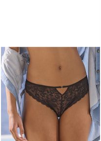 Vivance String schwarz Gr. 32/34 für Damen. Mit Bänder, Spitze, Ösen. Figurbetont. Nachhaltig.