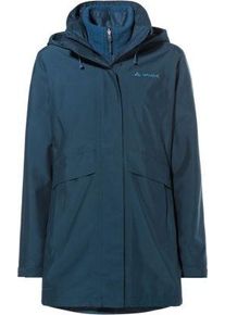 Vaude Womens Idris 3in1 Parka IV dark sea - Gr&ouml;&szlig;e 46 Damen 47967