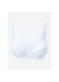 B&uuml;gelloser BH Naturana, Damen, Gr. 100, Cup D, wei&szlig;, 95% Baumwolle, 5% Elasthan, BHs