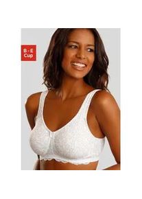 Entlastungs-BH Nuance, Damen, Gr. 90, Cup D, grau (wei&szlig;, taupe), Spitze, Obermaterial: 85% Baumwolle, 10% Polyamid, 5% Elasthan, BHs Entlastungs-BH, ohne B&uuml;gel aus angenehmer Baumwolle, Topseller