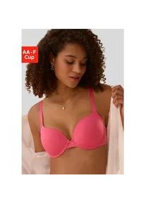 Schalen-BH Lascana "Ela - perfect basic", Damen, Gr. 90, Cup AA, pink, Microtouch, Obermaterial: 82% Polyamid (TACTEL), 18% Elasthan (LYCRA), Basic, BHs Schalen-BH, mit B&uuml;gel aus seidiger Microfaser, Topseller