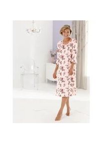 w&auml;schepur Nachthemd W&Auml;SCHEPUR "Nachthemd", Damen, Gr. 36/38, Normalgr&ouml;&szlig;en, rosa (hellros&eacute;, bedruckt), 50% Baumwolle, 50% Modal, bedruckt, gebl&uuml;mt, gemustert, mehrfarbig, Kleider Nachthemd