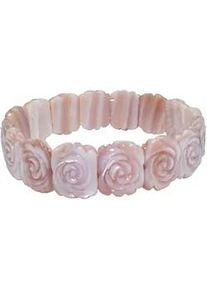 Armband Firetti "Schmuck Geschenk Armschmuck Armkette Zugarmband "Rosen", rosa, Armb&auml;nder, Damen, 20cm, Synthetik, Armband, Made in Germany - mit Perlmuscheln "Pinctada Maxima"