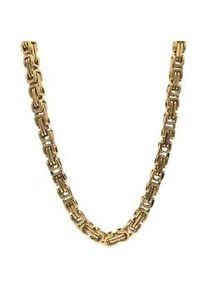 Edelstahlkette Firetti "Schmuck Geschenk Halskette K&ouml;nigskette versch. L&auml;ngen" Gr. 50, gold (gelbgoldfarben), Halsketten, Herren, 50, Edelstahl, B: 6,4mm, Edelstahlkette K&ouml;nigskette, B:6,4mm