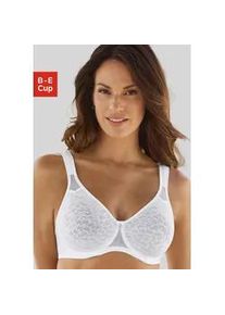 T-Shirt-BH Nuance, Damen, Gr. 80, Cup C, wei&szlig;, Netz, Obermaterial: 79% Polyamid, 21% Elasthan, BHs T-Shirt-BH, mit modischem Design und breiten, leicht gef&uuml;tterten Tr&auml;gern