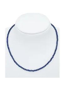 Collier Firetti "Schmuck Geschenk Halsschmuck Halskette Farbstein Edelstein Lapislazuli" Gr. 50, gold (gelbgoldfarben, blau), Halsketten, Damen, 50, Messing, B: 4mm, Collier, Made in Germany - mit Lapislazuli, B:4mm