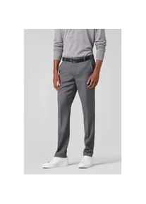 Anzughose MEYER "Bonn", Herren, Gr. 54, Normalgr&ouml;&szlig;en, grau, 100% Wolle, unifarben, slim fit lang, Hosen Anzughose, mit Franz&ouml;sischen Seitentaschen