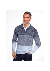 Classic Dog Polokragenpullover CLASSIC "Pullover", Damen, Gr. 56, blau (marine, eisblau, gemustert), 100% Polyacryl, gemustert, mehrfarbig, Pullover