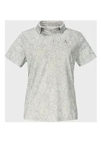 Sch&ouml;ffel Poloshirt SCH&Ouml;FFEL "Hiking Polo Shirt Style Todra WMS", Damen, Gr. 42, beige (9040, natur), Oberstoff: 91% Polyester 9% Elasthan, V-Ausschnitt, Shirts