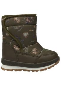 Mikk-line Winter Boot Padded Winterschuhe Kinder Alltag (Gr 23 |oliv/braun)