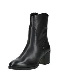 Stiefelette Marco Tozzi "Marco Tozzi Stiefelette Leder", Damen, Gr. 39, schwarz, Leder, Schuhe Stiefelette