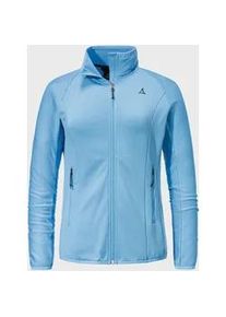 Sch&ouml;ffel Fleecejacke SCH&Ouml;FFEL "Fleece Jk Style Cascata WMS", Damen, Gr. 44, blau (8105, blau), Oberstoff: 94% Polyester, 6% Elasthan, regular fit, hoch geschlossener Ausschnitt, Jacken Fleecejacke