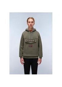 Kapuzensweatshirt Napapijri "BURGEE WINT 4", Herren, Gr. M, tea leaf, Obermaterial: 90% Baumwolle, 10% Polyester, B&uuml;ndchen, Sweatshirts