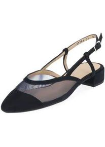 Pumps Peter Kaiser "Peter Kaiser Pumps Lederimitat", Damen, Gr. 38,5, blau (navy), Lederimitat, Schuhe Pumps