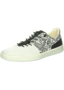 Think! Sneaker THINK "Think Halbschuhe Leder/Textil", Herren, Gr. 43, schwarz (wei&szlig;, schwarz), Leder, Textil, Schuhe Sneaker