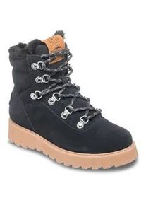 Stiefel Roxy "Bradie", Damen, Gr. 6(36), schwarz (schwarz, camel), Obermaterial:Obermaterial: 98% Leder / 2% Metall, Futter: 100% Microfaser, Laufsohle: 100% Gummi;, Schuhe Stiefel