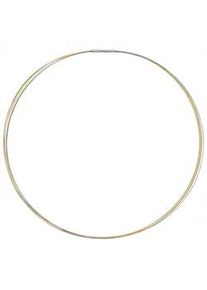 Halsreif Jobo, gold (goldfarben), Halsketten, Damen, Edelstahl, L: 42, 5-reihig Bicolor-Optik 42 cm
