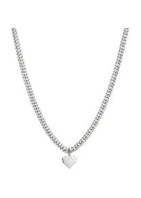 Kette mit Anh&auml;nger Liebeskind Berlin "Schmuck Geschenk Edelstahl Halskette Herz", silber (silberfarben), Halsketten, Damen, Edelstahl, L: 45 B: 4mm, B:4mm