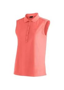 Poloshirt Maier Sports "Ulrike sleeveless", Damen, Gr. 36, rosa (altrosa), 100% Polyester, Shirts, Damen Funktionsshirt, &auml;rmelloses Freizeitshirt, Regular Fit