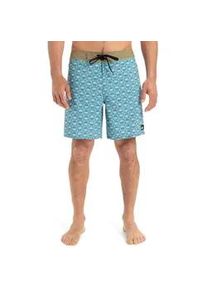 Boardshorts Quiksilver "Surfsilk Straight Leg 18", Herren, Gr. 30S, florever aquifer, bgw6, Obermaterial: 88% Microfaser, 12% Elasthan;, Hosen