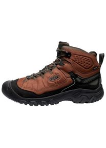 Keen Targhee IV Mid WP Wide Wanderschuhe Herren (Gr 44 - Wide |schwarz/braun |wasserdicht)