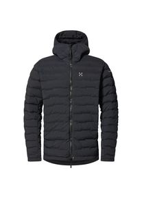 Haglöfs Daunenjacke Haglöfs Spitz Down Hood Herren (Gr L |schwarz/grau)