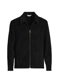 LANDS' END Cord-Hemdjacke, Herren,  Schwarz, Polyester/Nylon/Polyester-Mischung, by Lands' End
