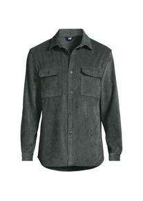 LANDS' END Cord-Hemd, Herren,  Grau, by Lands' End