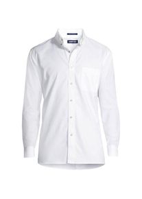 LANDS' END CLASSIC FIT. Buttondown-Kragen. Oxfordhemd, Herren, size: regular, Wei&szlig;, Baumwolle, by Lands' End