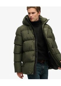 Superdry Herren Mittellange Sport-steppjacke mit Kapuze Khaki - Gr&ouml;&szlig;e: Xxl 1020202000628D8B005