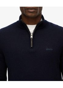 Superdry Herren Wollmischung-pullover mit Rei&szlig;verschluss Navy - Gr&ouml;&szlig;e: XL 1041411500722H5C004