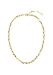 Edelstahlkette BOSS "KASSY FOR HER", gold (gelbgoldfarben), Halsketten, Damen, Edelstahl, L: 47 B: 5mm, Edelstahlkette, B:5mm