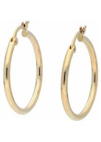 Paar Creolen Firetti "Schmuck Geschenk Gold 375 Ohrschmuck Creole", gold (gelbgoldfarben), Ohrringe, Damen, 27,5mm, Gelbgold 375