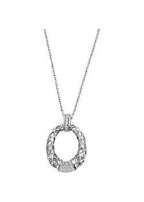 Kette mit Anh&auml;nger Firetti "Schmuck Geschenk Silber 925 Halsschmuck Halskette Ankerkette", silber (silberfarben, kristallwei&szlig;), Halsketten, Damen, Silber 925 (Sterlingsilber), L: 45, mit Zirkonia (synth.)