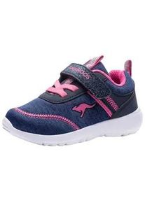 Sneaker Kangaroos "KY-Chummy EV", Damen, Gr. 24, blau (dk navy, fandango pink), Synthetik, Textil, Schuhe Sneaker