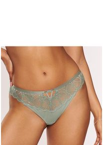 Lascana String 'Alicia' salbei Gr. 32/34 für Damen. Mit Ösen, Bänder
