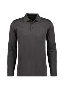 Ragman Soft Knit Polo Knopf Langarm Herren Poloshirt